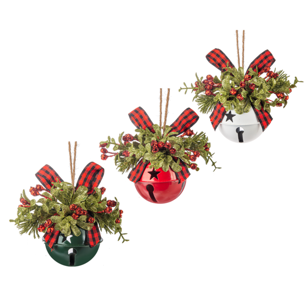 Mistletoe Sleigh Bell Ornament