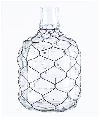 Glass and Wire Jug Vases