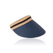 Load image into Gallery viewer, Lula Raffia Visor - Navy