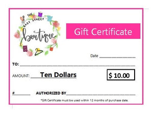 Gift Certificate