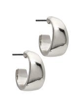 Load image into Gallery viewer, Silver Thick Mini Hoop