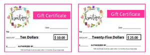 Gift Certificate