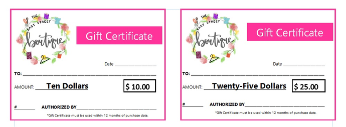 Gift Certificate