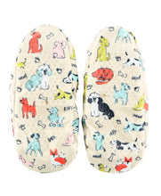 Load image into Gallery viewer, READY:  Fuzzy Feet Slippers - Ruff Night L/XL
